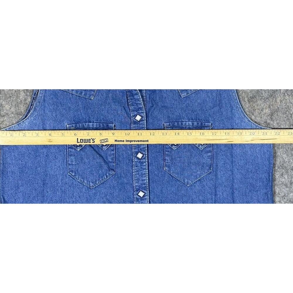 Rockmount Ranch Wear Denim Dress Women’s 16/18 Vintage Pear Snap Western Cowboy - Picture 4 of 5